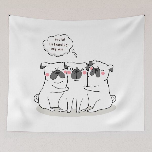 Item preview, Cute Pugs Hugging designed and sold by kalud-zoldyck.