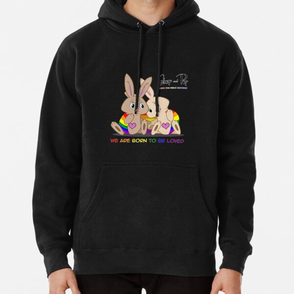 Skip & Pip (aka the Pride Bunnies) Pride 2015 Pullover Hoodie
