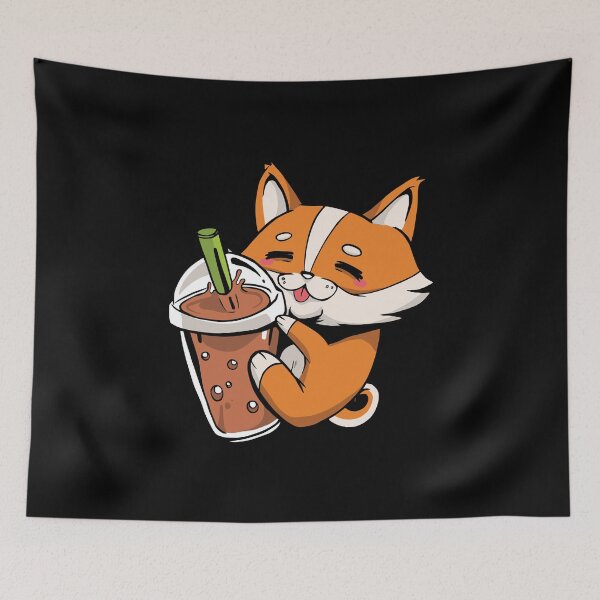 Item preview, Cute Corgi Dog With Boba Tea designed and sold by OnepixArt.