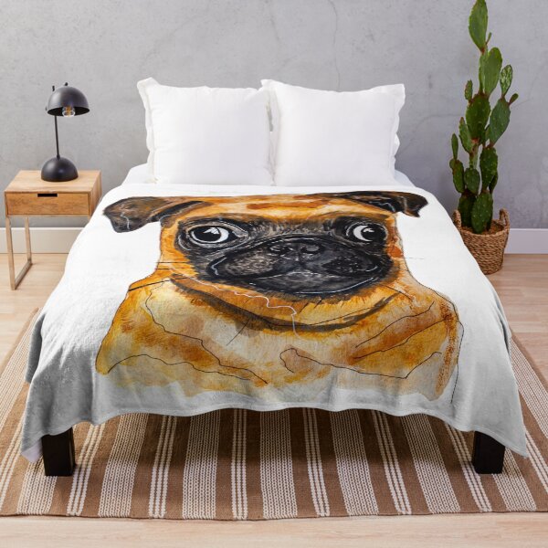 Artikelvorschau, Der Mops in Aquarell entworfen und verkauft von Pintarrajearte.
