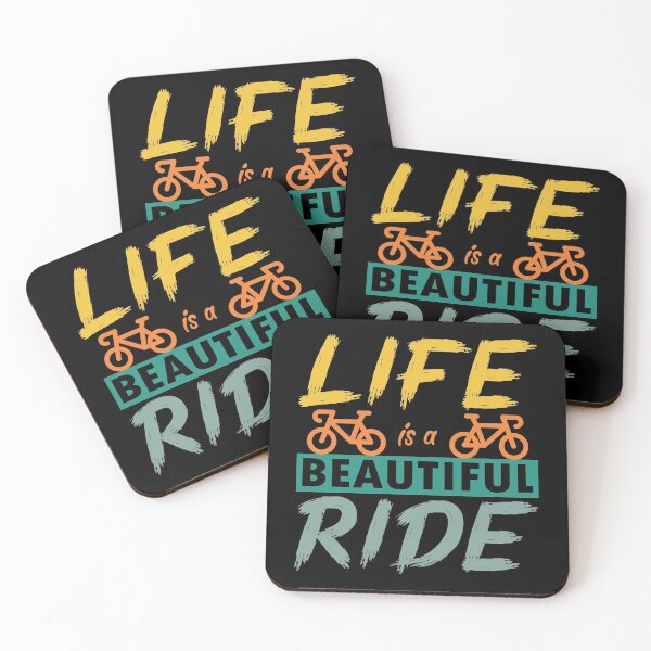 Item preview, Life is a beautiful ride, Retro Cycling Cyclist Gift Idea designed and sold by AS-Shirts.