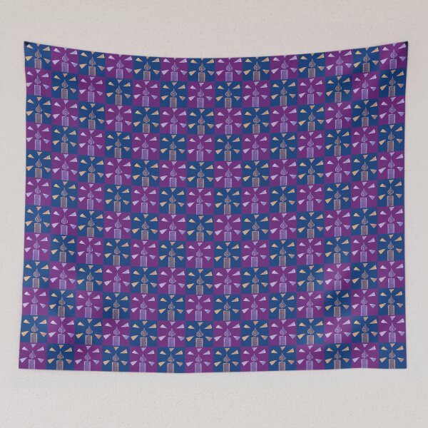 Item preview, Purple/Blue Candle Quadrants designed and sold by Hazel Meades.