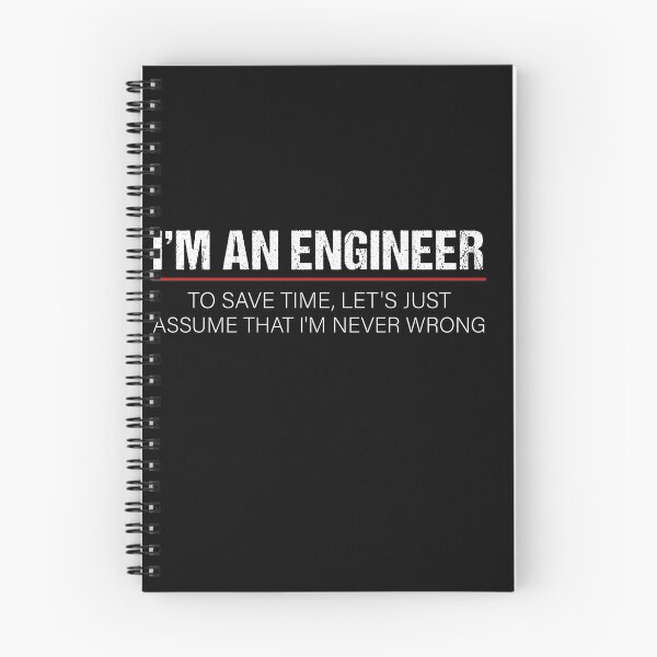 Item preview,  " I'm An Engineer to Save Time let's just assume that i'm Never Wrong " funny Math Novelty designed and sold by Dream-bubble.