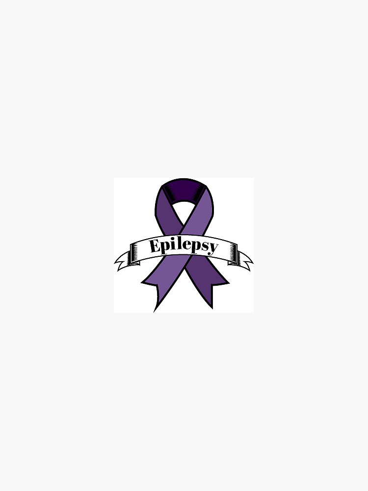 Epilepsy Ribbon Sticker Magnet for Sale by artbylorna