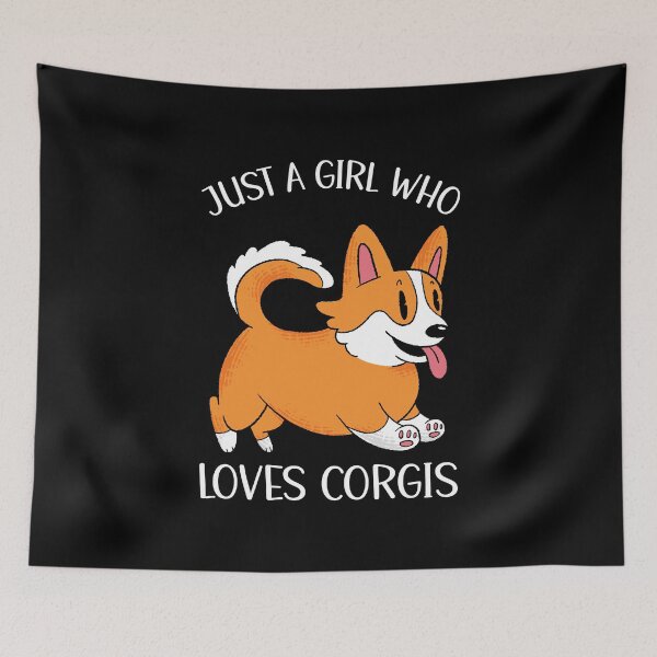Item preview, Just A Girl Who Loves Corgis designed and sold by OnepixArt.