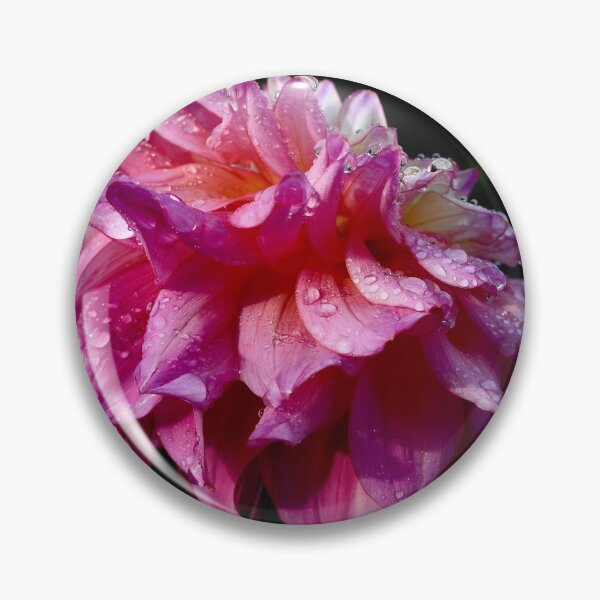 Item preview, Pink Dahlia with water droplets on pedals designed and sold by photosbypamela.