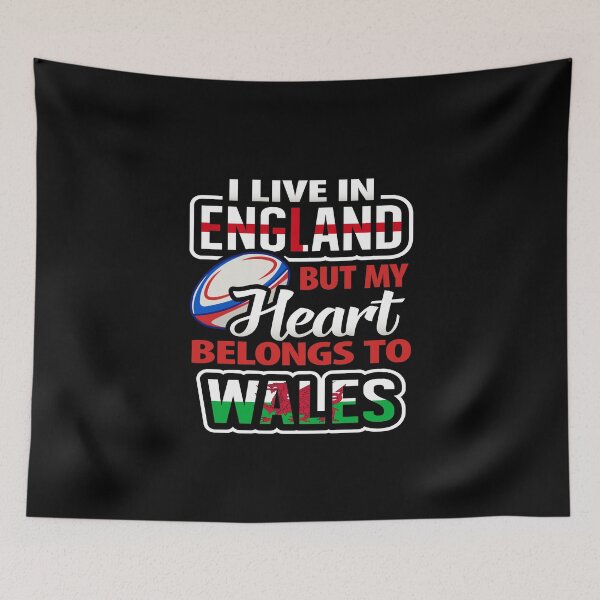 Item preview, Rugby I Live In England But My Heart Belongs To Wales designed and sold by RichieH.