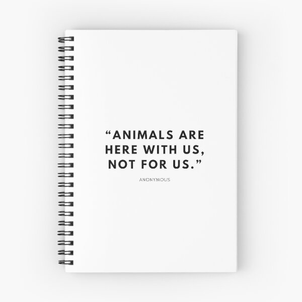 Item preview, “Animals are here with us, not for us.” designed and sold by vegangabriel.