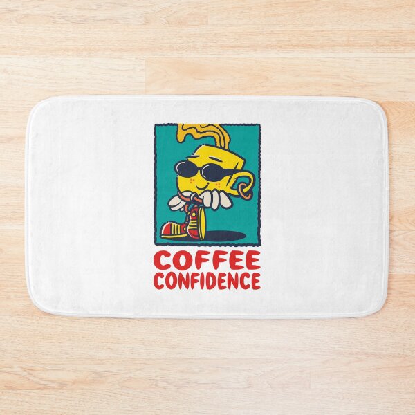 Item preview, coffee confidence slogan & character designed and sold by cappobeano.
