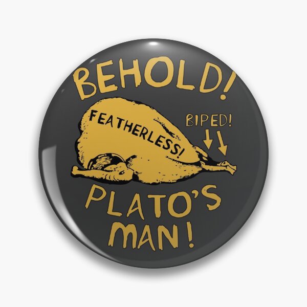 Item preview, Behold Plato's Man - Diogenes, Featherless Biped, Classical Greek, Philosopher, Philosopher, Cynicism, Funny designed and sold by SpaceDogLaika.