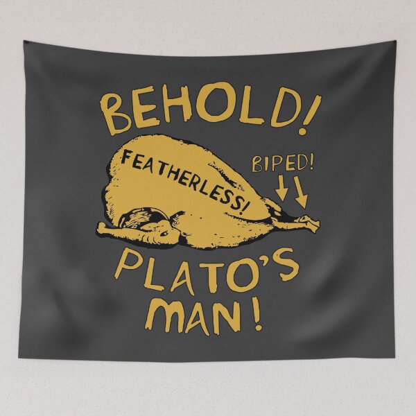 Item preview, Behold Plato's Man - Diogenes, Featherless Biped, Classical Greek, Philosopher, Philosopher, Cynicism, Funny designed and sold by SpaceDogLaika.