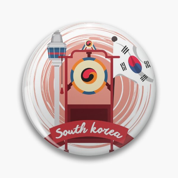 Item preview, South Korea flag, N Seoul Tower, Samgomu  designed and sold by K-LetterCo.
