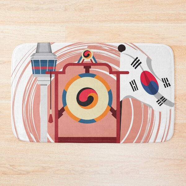 Item preview, South Korea flag, N Seoul Tower, Samgomu  designed and sold by K-LetterCo.