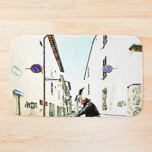 Item preview, Glimpse with a man on a bicycle designed and sold by Giuseppe Cocco.