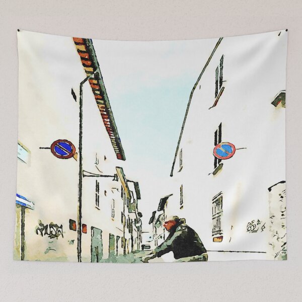 Item preview, Glimpse with a man on a bicycle designed and sold by Giuseppe Cocco.