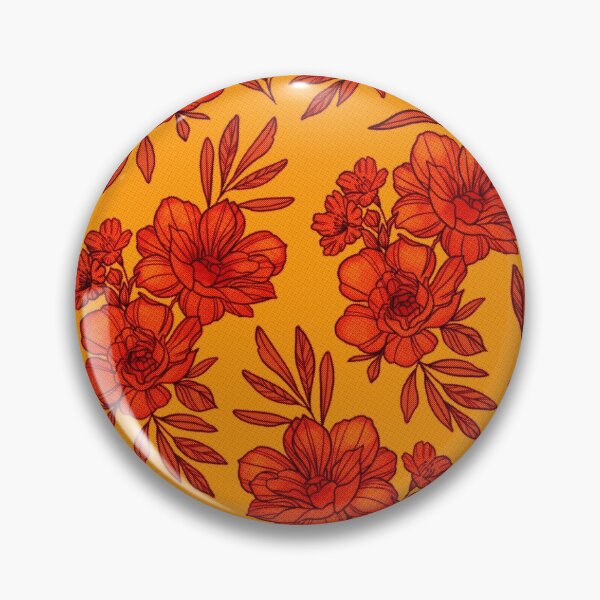 Item preview, Floral Pattern Orange  designed and sold by awilcoxart.