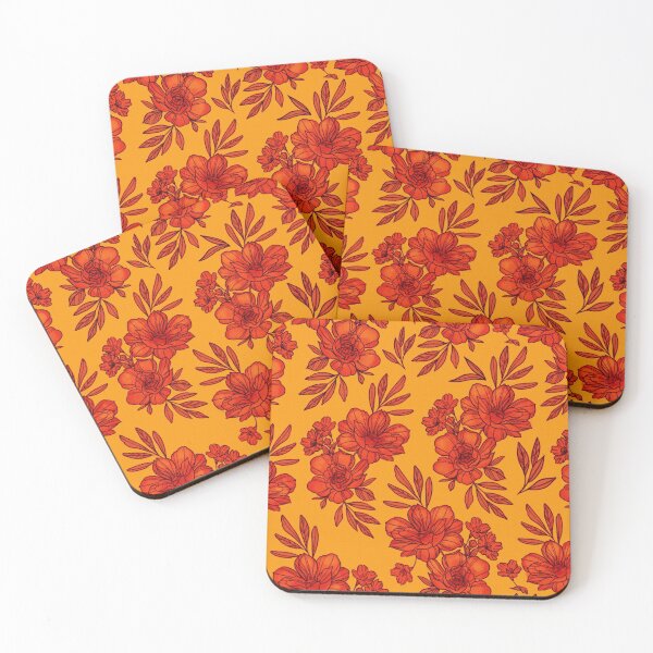 Item preview, Floral Pattern Orange  designed and sold by awilcoxart.