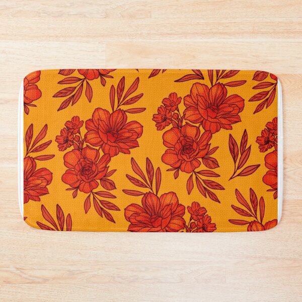 Item preview, Floral Pattern Orange  designed and sold by awilcoxart.