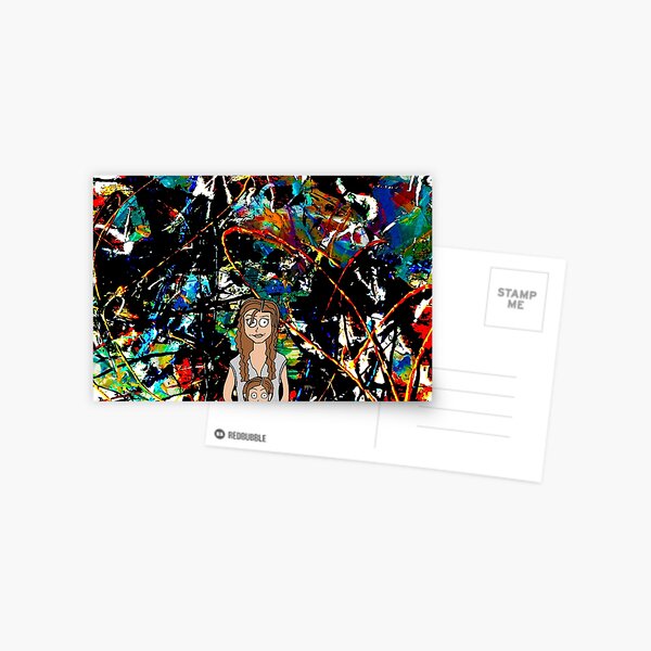 Room: Cartoon Ma and Jack Postcard