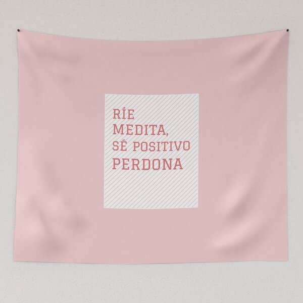 Item preview, Rie, Medita, Sé Positivo, Perdona designed and sold by Ayurveda Fun Store.