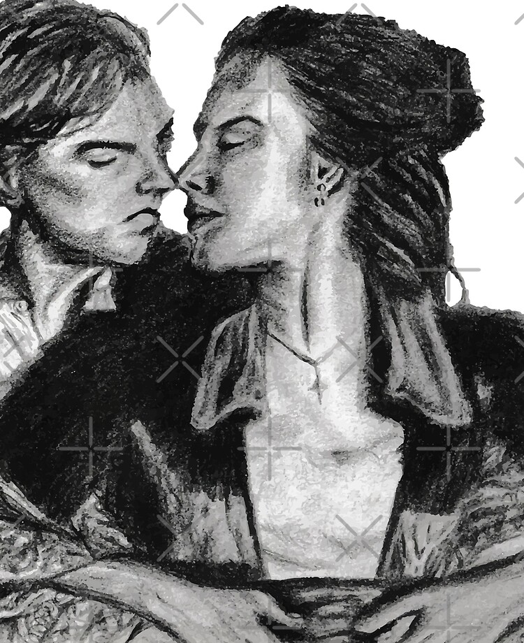 Jack and Rose from the Titanic Movie Drawing 