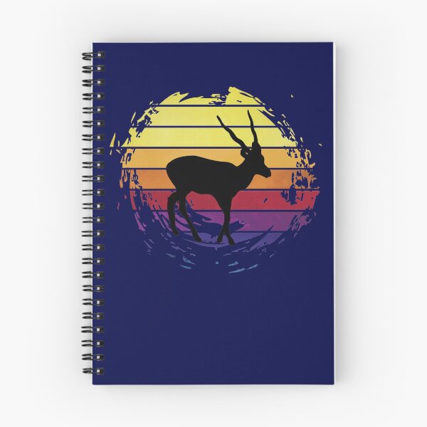 Item preview, Blackbuck antilope animal on retrostyle retro background designed and sold by ChatterFox.