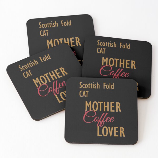 Item preview, Scottish Fold CAT Mother Coffee Lover. The perfect clothes and stickers for cat and coffee lovers designed and sold by amrmab.