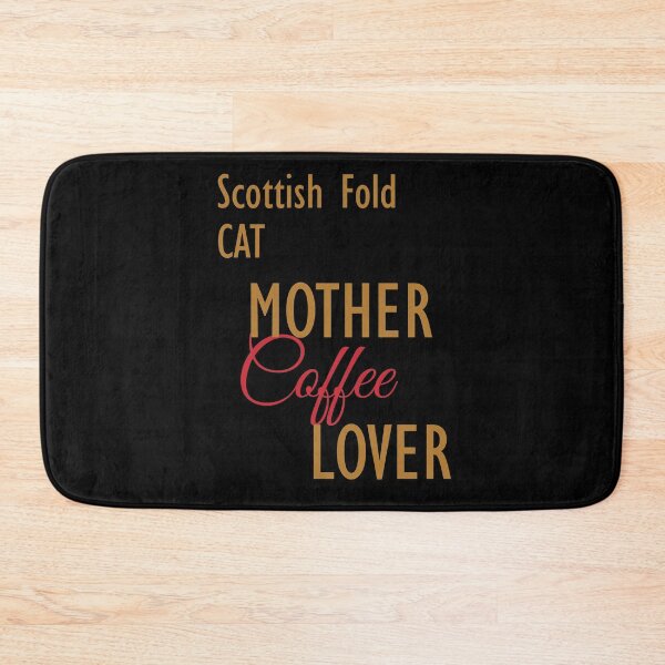 Item preview, Scottish Fold CAT Mother Coffee Lover. The perfect clothes and stickers for cat and coffee lovers designed and sold by amrmab.