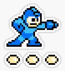 Mega Man + 3 Bullets Sticker