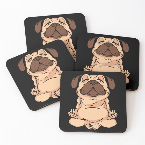Item preview, Pug Doing Yoga designed and sold by OnepixArt.
