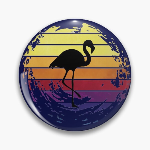 Item preview, Crane avian animal on retrostyle retro background designed and sold by ChatterFox.