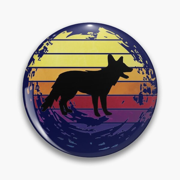 Item preview, Wolf canine animal on retrostyle retro background designed and sold by ChatterFox.