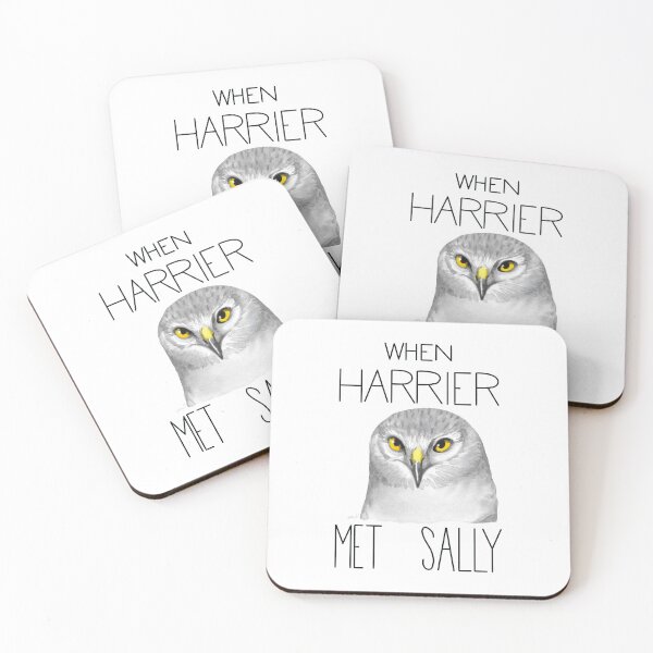 Item preview, When Harrier Met Sally (Northern Harrier) designed and sold by LauraWolfArtist.