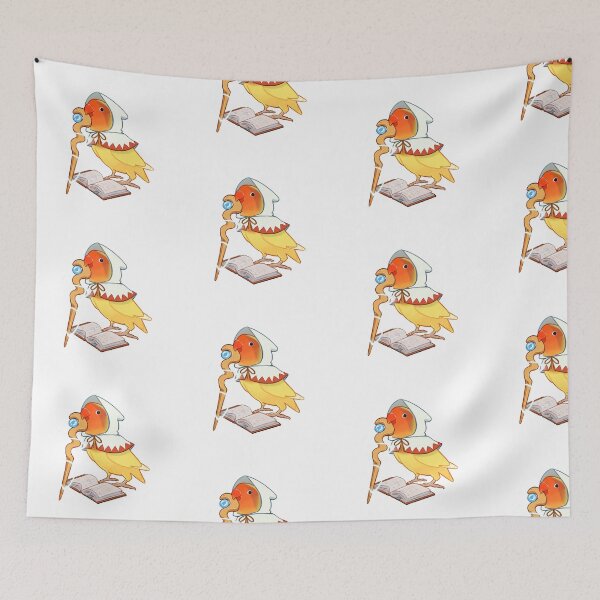 Item preview, White mage peach faced lovebird designed and sold by beeper-art.