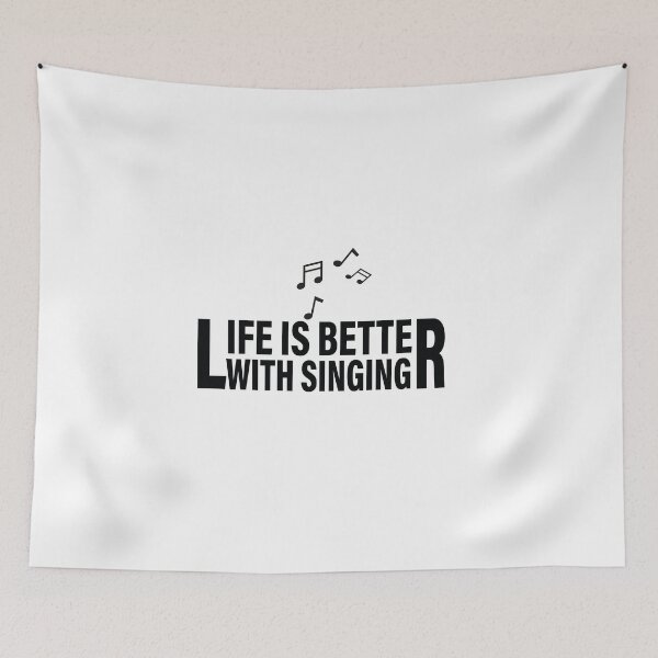 Item preview, Life Is Better with Singing designed and sold by Organization -Shirt.