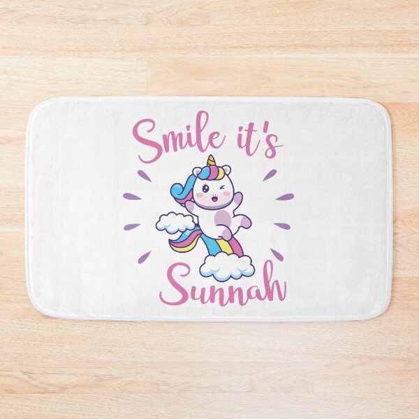 Item preview, Smile It's Sunnah Rainbow Unicorn designed and sold by MUSLIMAHAU.