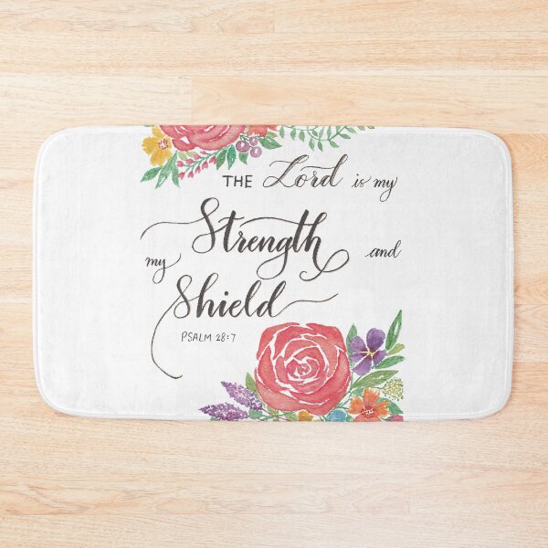 Item preview, The Lord is my Strength and my Shield (Psalm 28:7) designed and sold by agapedesign.