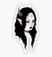 Pixel Devil Girl Stickers | Redbubble