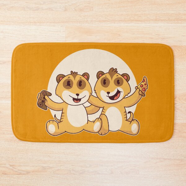 Item preview, Baby meerkats eating pizza designed and sold by Piztees.