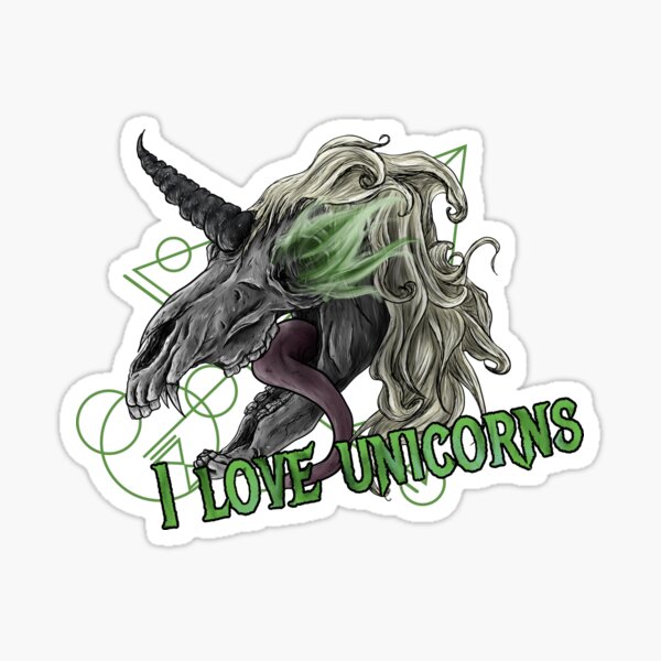 I Love Unicorns Sticker