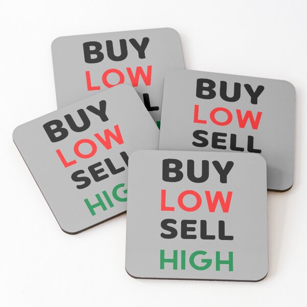 Item preview, Buy LOW Sell HIGH - Black designed and sold by AeroAstro.