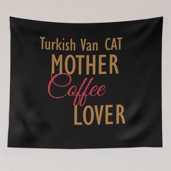 Item preview, Turkish Van CAT Mother Coffee Lover. The perfect clothes and stickers for cat and coffee lovers designed and sold by amrmab.