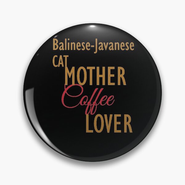 Item preview, Balinese-Javanese CAT Mother Coffee Lover. The perfect clothes and stickers for cat and coffee lovers designed and sold by amrmab.