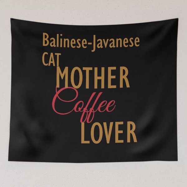 Item preview, Balinese-Javanese CAT Mother Coffee Lover. The perfect clothes and stickers for cat and coffee lovers designed and sold by amrmab.