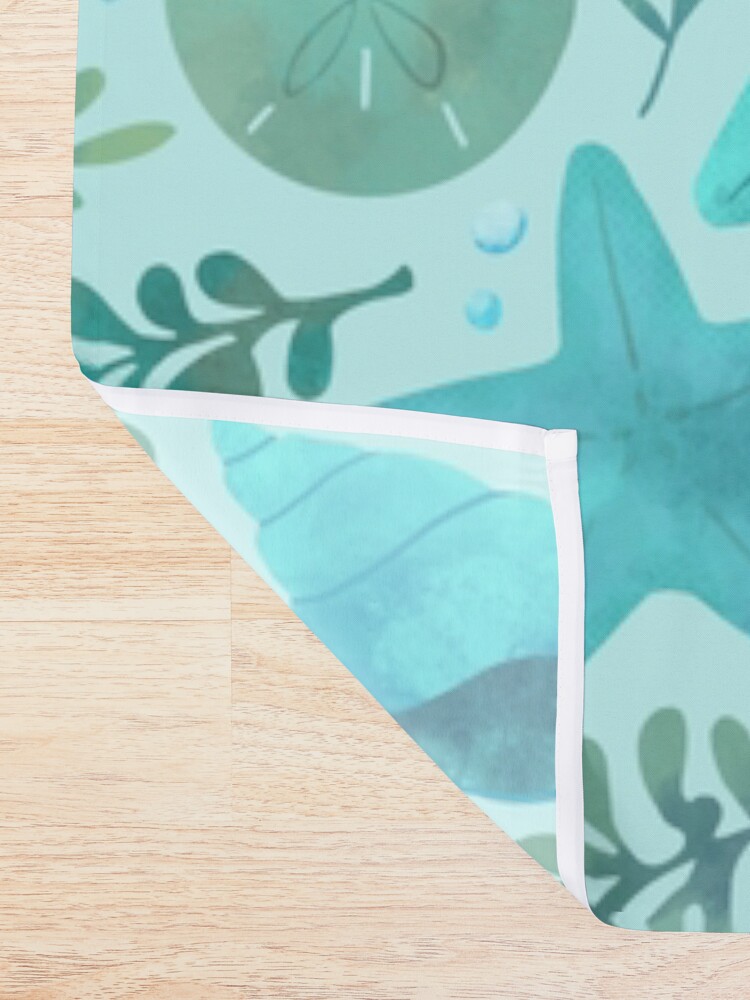 Thumbnail 2 of 5, Shower Curtain, Under the Sea designed and sold by ElleMacNeil.