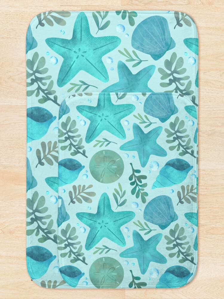 Thumbnail 5 of 6, Bath Mat, Under the Sea designed and sold by ElleMacNeil.