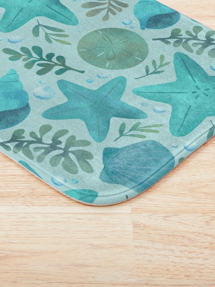 Thumbnail 3 of 6, Bath Mat, Under the Sea designed and sold by ElleMacNeil.