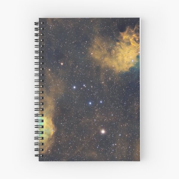Item preview, IC410 and IC405 - The Tadpoles and Flaming Star - Hubble Palette nebulae designed and sold by Giancarlo Erra Astro Prints & Merch.