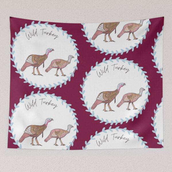 Item preview, Wild Turkey bird art bird species logo designed and sold by TheWaterBirds.