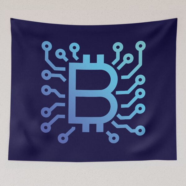 Item preview, Blue Bitcoin Circuit designed and sold by AeroAstro.